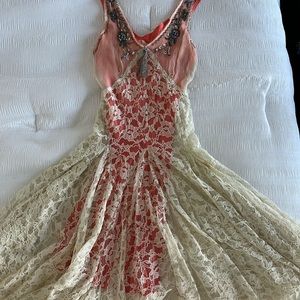 Gorgeous free people lace beaded dress